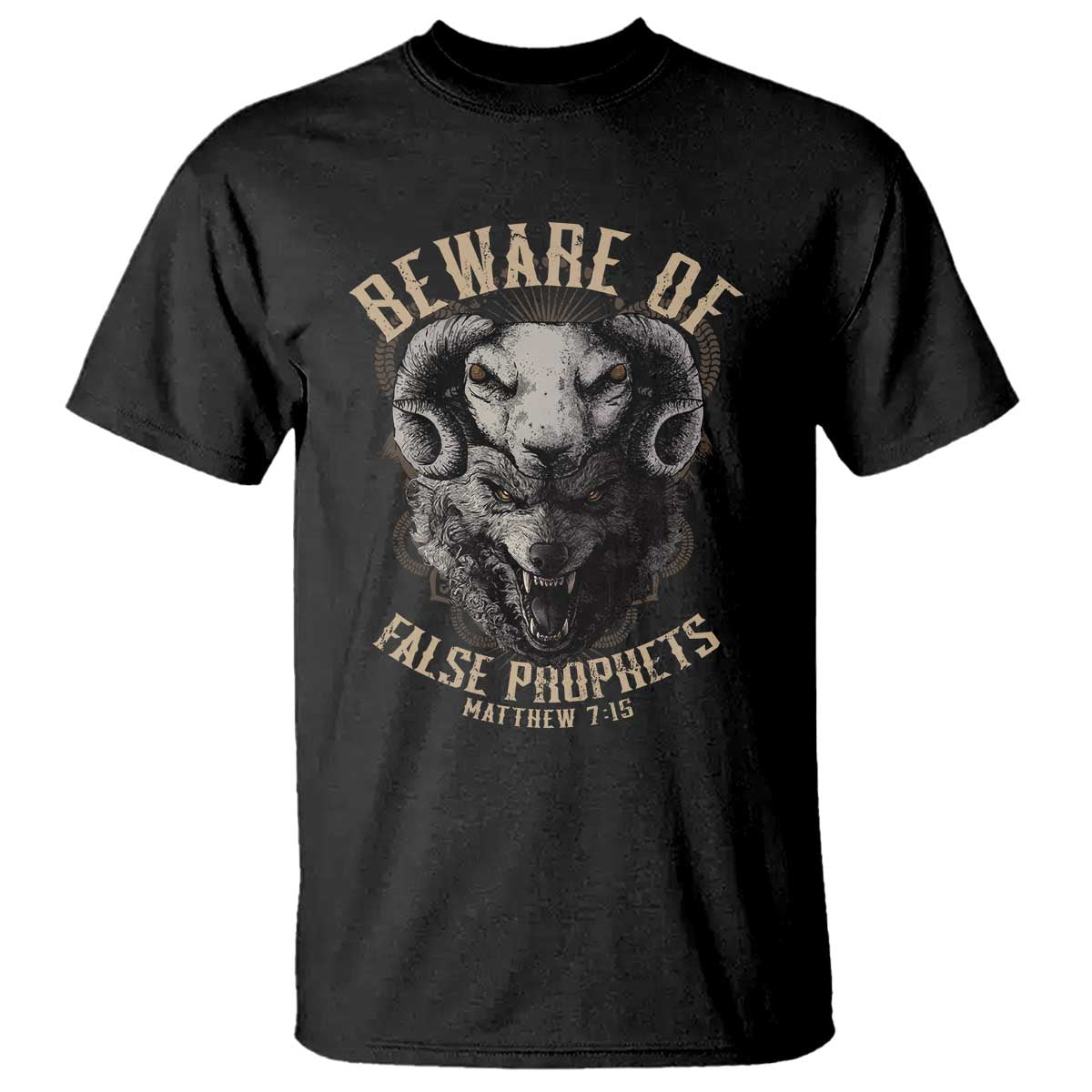 Beware Of False Prophets T Shirt Christian Sheep Wolf