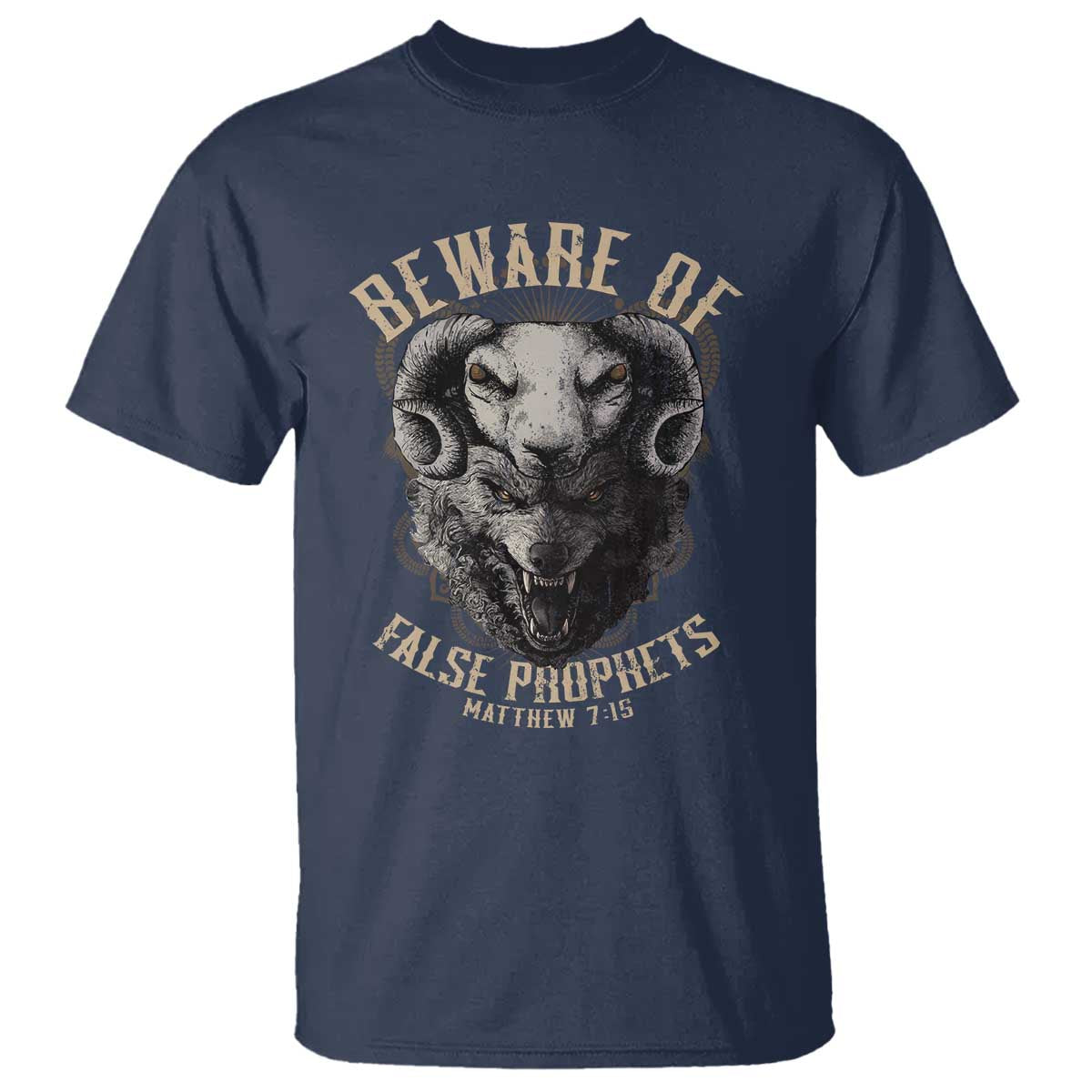Beware Of False Prophets T Shirt Christian Sheep Wolf