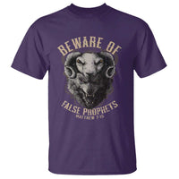 Beware Of False Prophets T Shirt Christian Sheep Wolf