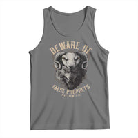 Beware Of False Prophets Tank Top Christian Sheep Wolf