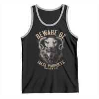 Beware Of False Prophets Tank Top Christian Sheep Wolf