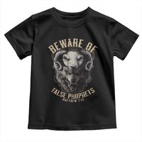 Beware Of False Prophets Toddler T Shirt Christian Sheep Wolf