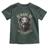 Beware Of False Prophets Toddler T Shirt Christian Sheep Wolf