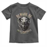 Beware Of False Prophets Toddler T Shirt Christian Sheep Wolf