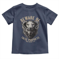Beware Of False Prophets Toddler T Shirt Christian Sheep Wolf