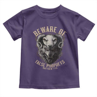 Beware Of False Prophets Toddler T Shirt Christian Sheep Wolf