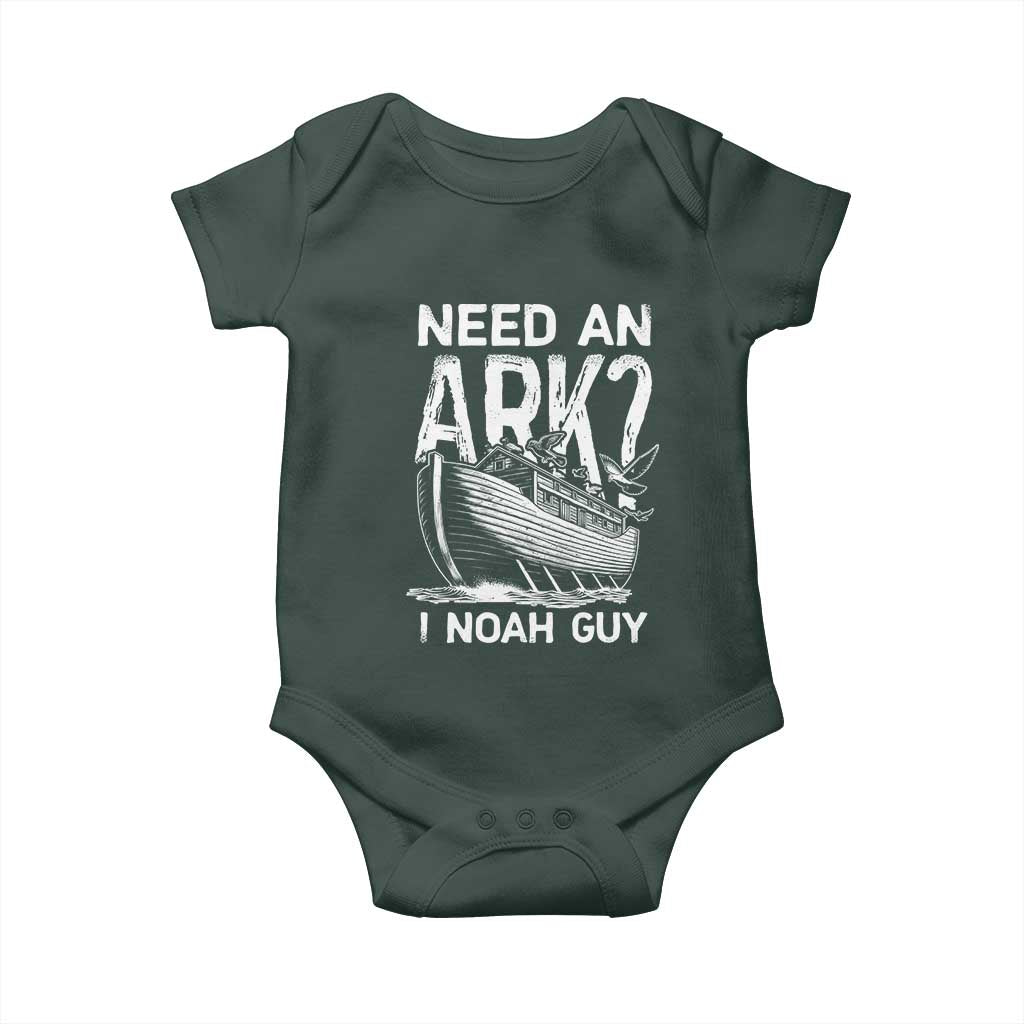 Funny Need An Ark I Noah Guy Baby Onesie Christian Pun