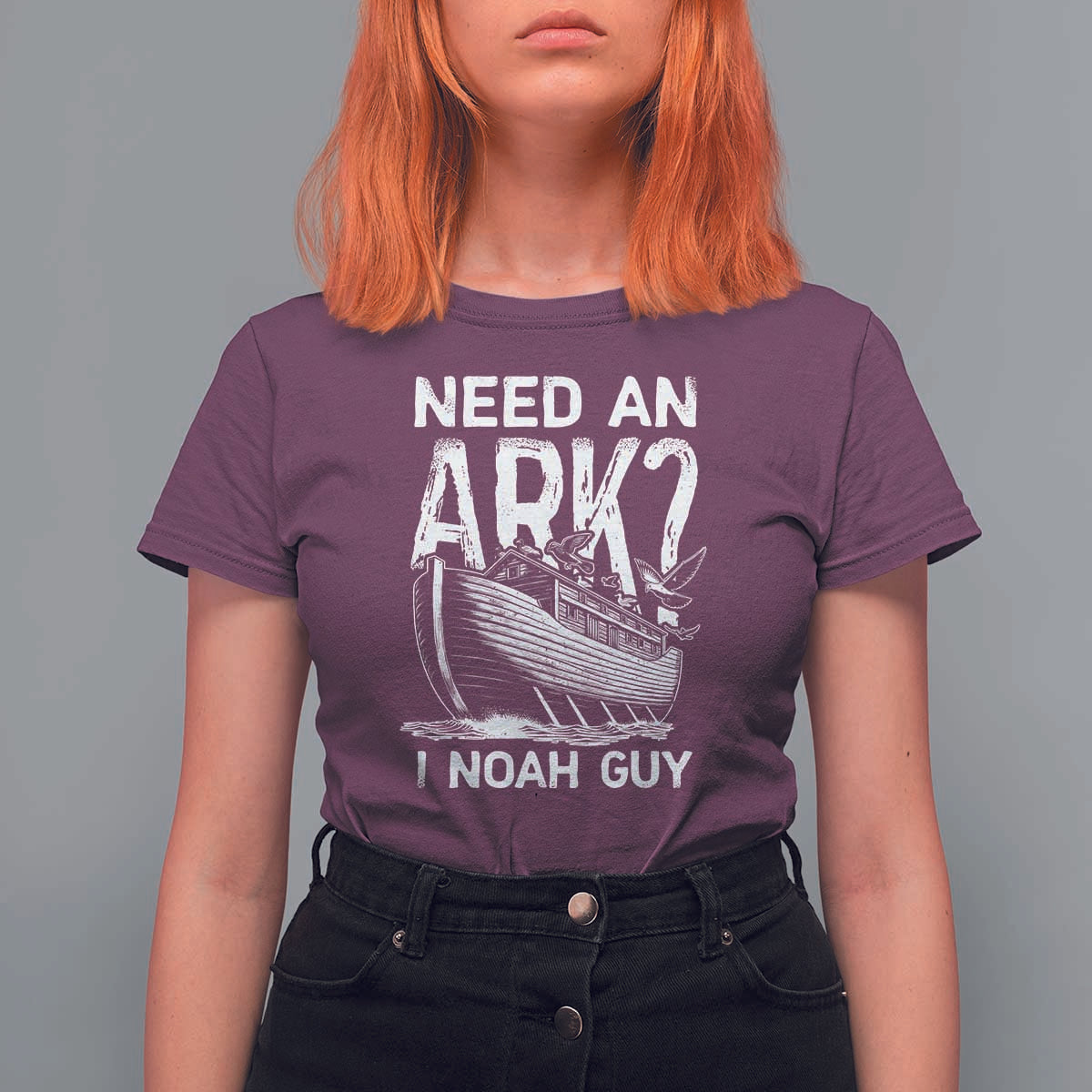 Funny Need An Ark I Noah Guy T Shirt For Women Christian Pun