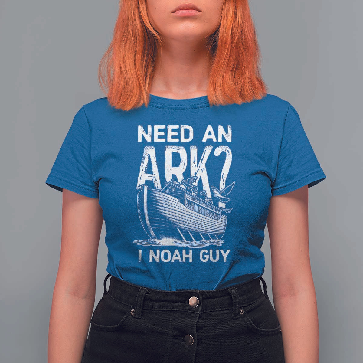 Funny Need An Ark I Noah Guy T Shirt For Women Christian Pun