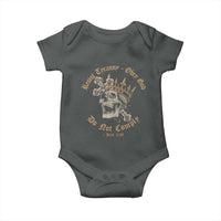 Eastern Orthodox Christian Baby Onesie Resist Tyranny Obey God Do Not Comply Skull