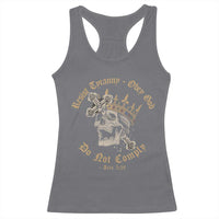 Eastern Orthodox Christian Racerback Tank Top Resist Tyranny Obey God Do Not Comply Skull