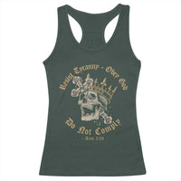 Eastern Orthodox Christian Racerback Tank Top Resist Tyranny Obey God Do Not Comply Skull