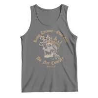 Eastern Orthodox Christian Tank Top Resist Tyranny Obey God Do Not Comply Skull