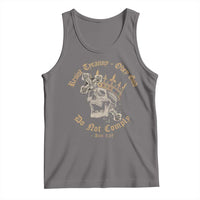 Eastern Orthodox Christian Tank Top Resist Tyranny Obey God Do Not Comply Skull