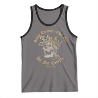 Eastern Orthodox Christian Tank Top Resist Tyranny Obey God Do Not Comply Skull