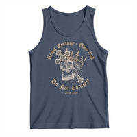 Eastern Orthodox Christian Tank Top Resist Tyranny Obey God Do Not Comply Skull