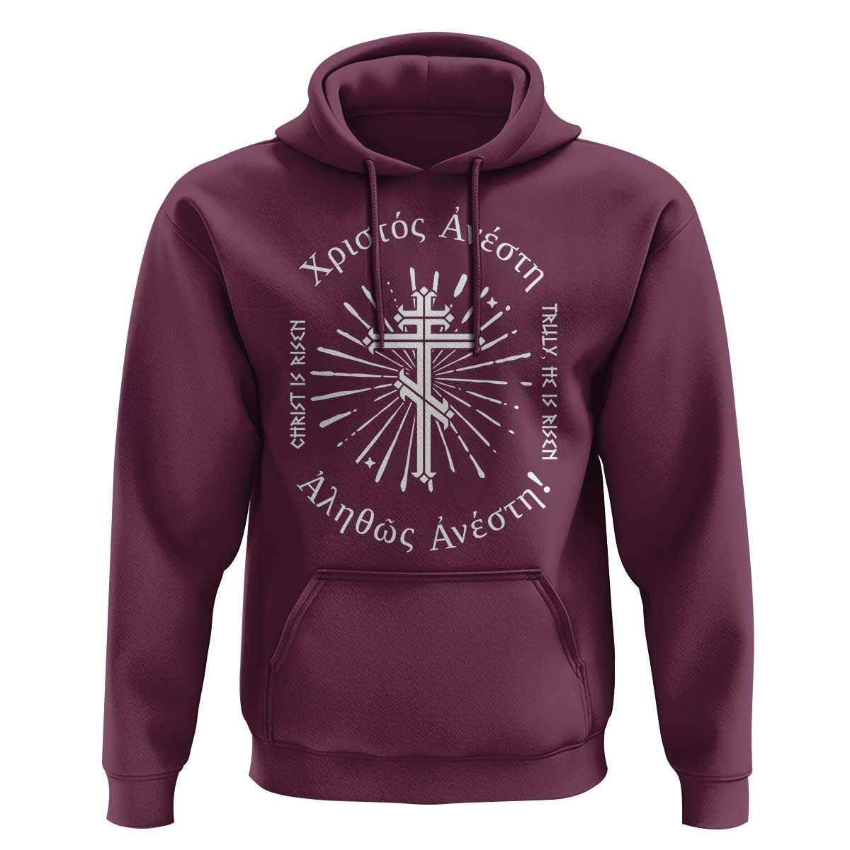 Orthodox Easter Christian Hoodie Christ Is Risen Truly He Is Risen Orthodox Cross