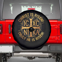 Orthodox Easter Christian Spare Tire Cover Christ Is Risen He Is Risen Greek NIKA Cross