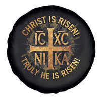 Orthodox Easter Christian Spare Tire Cover Christ Is Risen He Is Risen Greek NIKA Cross