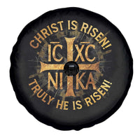 Orthodox Easter Christian Spare Tire Cover Christ Is Risen He Is Risen Greek NIKA Cross