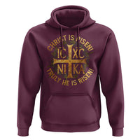 Orthodox Easter Christian Hoodie Christ Is Risen He Is Risen Greek NIKA Cross