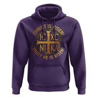 Orthodox Easter Christian Hoodie Christ Is Risen He Is Risen Greek NIKA Cross