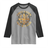 Orthodox Easter Christian Raglan Shirt Christ Is Risen He Is Risen Greek NIKA Cross