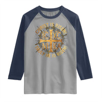 Orthodox Easter Christian Raglan Shirt Christ Is Risen He Is Risen Greek NIKA Cross