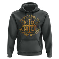 Orthodox Easter Christian Hoodie Christ Is Risen Truly He Is Risen NIKA Cross