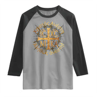 Orthodox Easter Christian Raglan Shirt Christ Is Risen Truly He Is Risen NIKA Cross