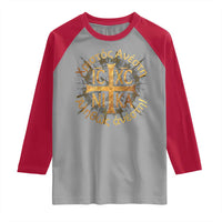 Orthodox Easter Christian Raglan Shirt Christ Is Risen Truly He Is Risen NIKA Cross