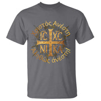 Orthodox Easter Christian T Shirt Christ Is Risen Truly He Is Risen NIKA Cross