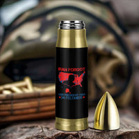 Iran Forgot Our President Has 34 Felonies Bullet Tumbler Vintage USA Red Wave Map
