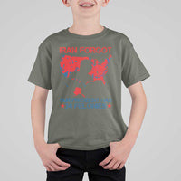 Iran Forgot Our President Has 34 Felonies T Shirt For Kid Vintage USA Red Wave Map
