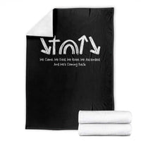 Christian Easter Throw Blanket He Came He Died He Rose He Ascended And He Is Coming Back