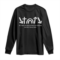 Christian Easter Long Sleeve Shirt He Came He Died He Rose He Ascended And He Is Coming Back