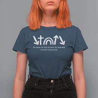 Christian Easter T Shirt For Women He Came He Died He Rose He Ascended And He Is Coming Back