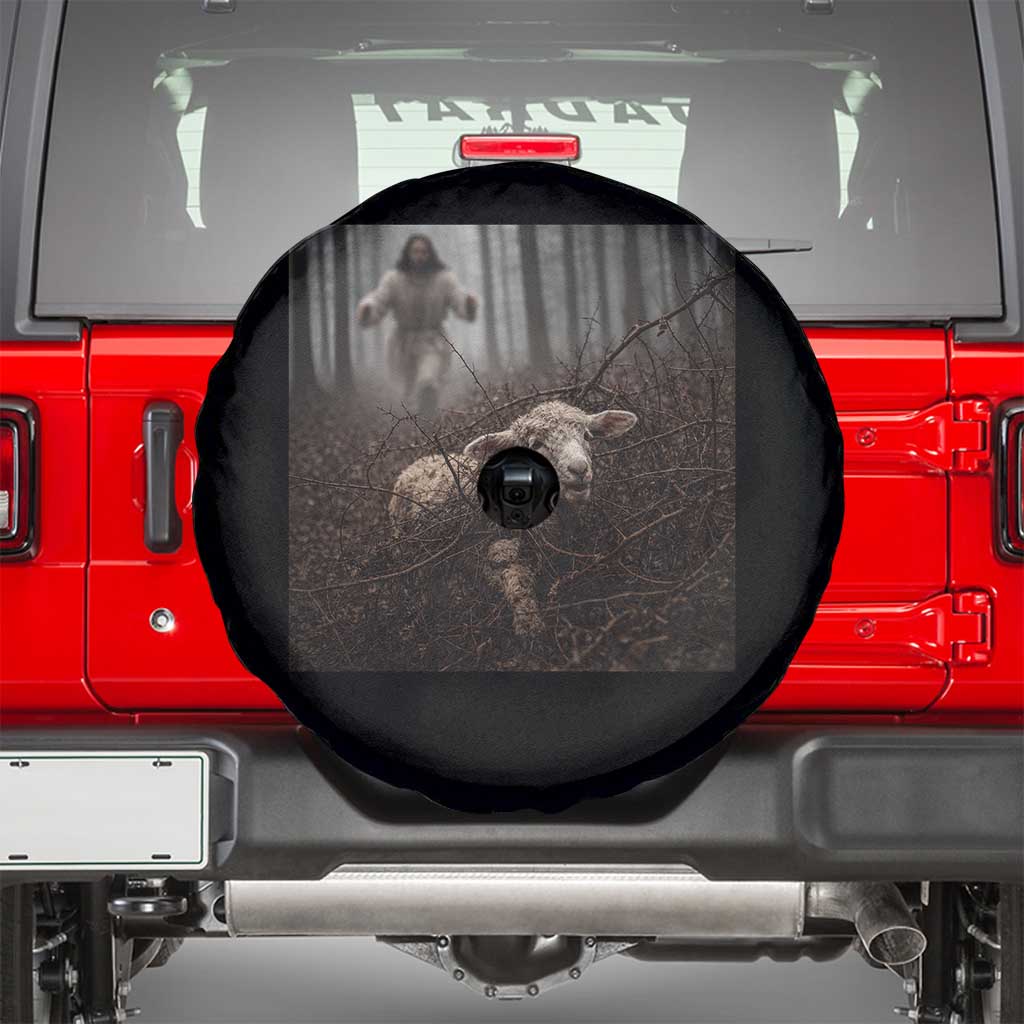 Christian Biblical Parable Of Lost Sheep Scene Spare Tire Cover Funny Photo