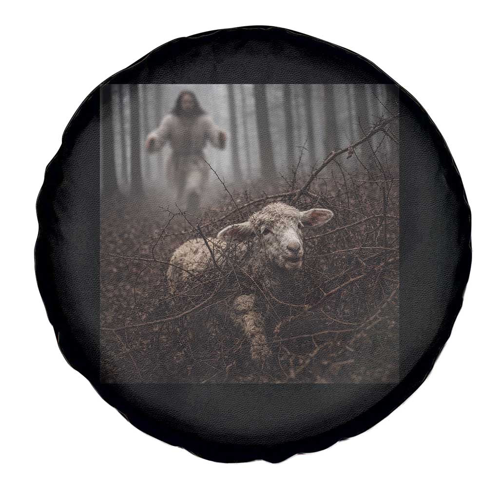 Christian Biblical Parable Of Lost Sheep Scene Spare Tire Cover Funny Photo