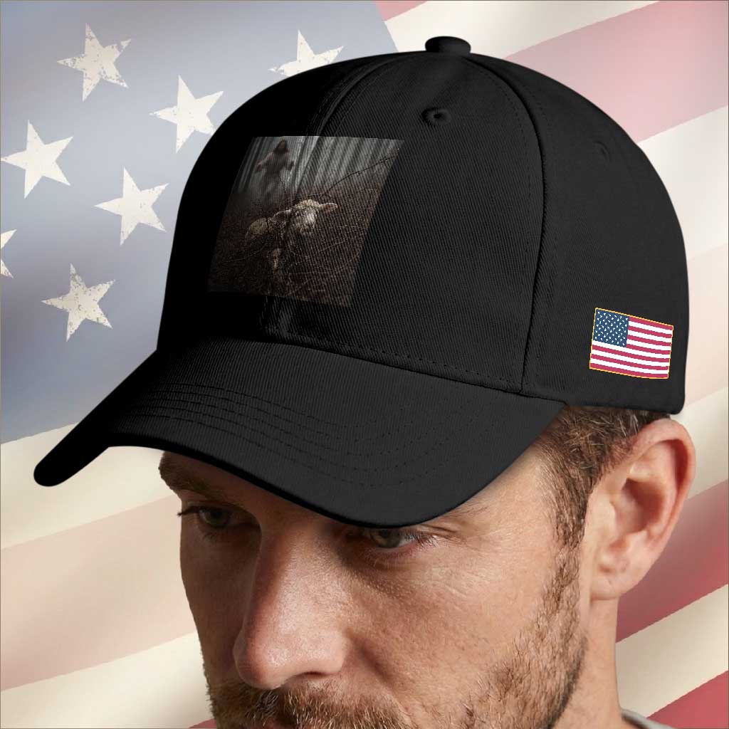 Christian Biblical Parable Of Lost Sheep Scene Baseball Cap Funny Photo
