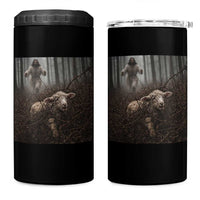 Christian Biblical Parable Of Lost Sheep Scene 4 in 1 Can Cooler Tumbler Funny Photo