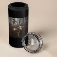 Christian Biblical Parable Of Lost Sheep Scene 4 in 1 Can Cooler Tumbler Funny Photo