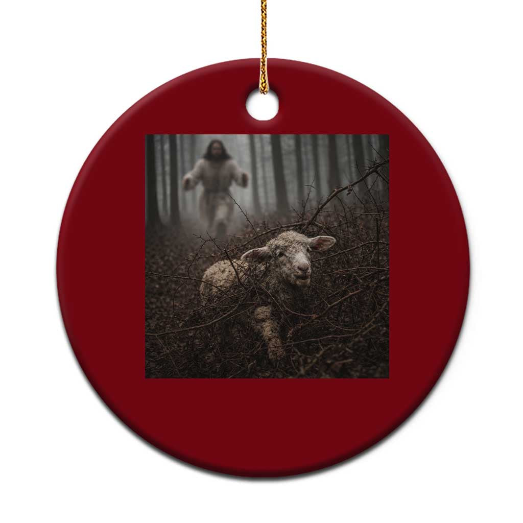 Christian Biblical Parable Of Lost Sheep Scene Ceramic Ornament Funny Photo