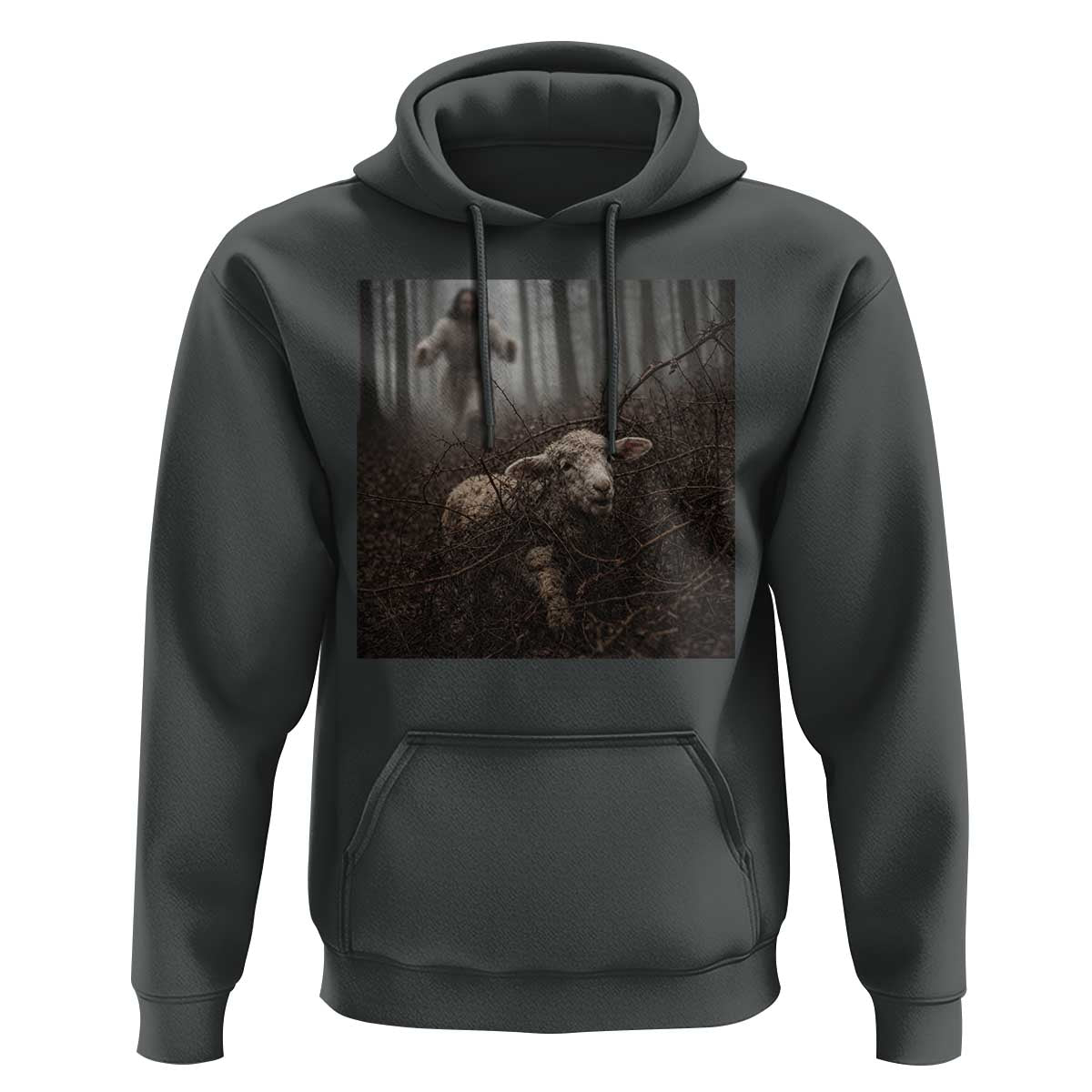 Christian Biblical Parable Of Lost Sheep Scene Hoodie Funny Photo