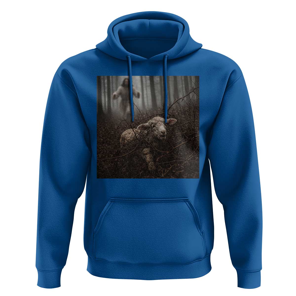 Christian Biblical Parable Of Lost Sheep Scene Hoodie Funny Photo