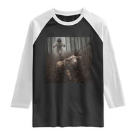 Christian Biblical Parable Of Lost Sheep Scene Raglan Shirt Funny Photo