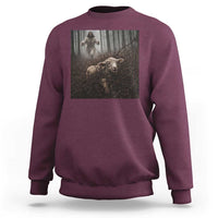 Christian Biblical Parable Of Lost Sheep Scene Sweatshirt Funny Photo