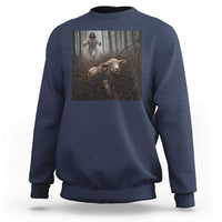 Christian Biblical Parable Of Lost Sheep Scene Sweatshirt Funny Photo