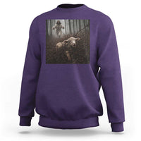 Christian Biblical Parable Of Lost Sheep Scene Sweatshirt Funny Photo