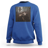 Christian Biblical Parable Of Lost Sheep Scene Sweatshirt Funny Photo